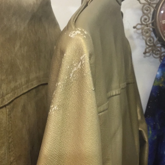Vintage GOLD LEATHER trench - Picture 4 of 5